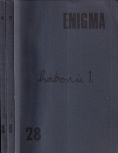 Markója Csilla (szerk.): Enigma 28-29: Háború I-II. (Művészetelméleti Folyóirat) antikvár