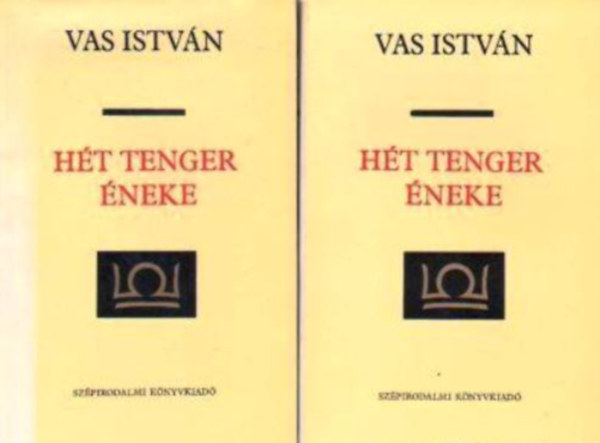 Vas István: Hét tenger éneke I-II. antikvár