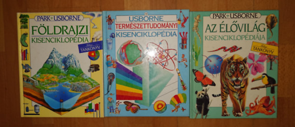 3 Usborne Enciklopédia kíváncsi gyerekeknek: Természettudományi kisenciklopédia, Az élővilág kisenciklopédiája, Földrajzi kisenciklopédia antikvár