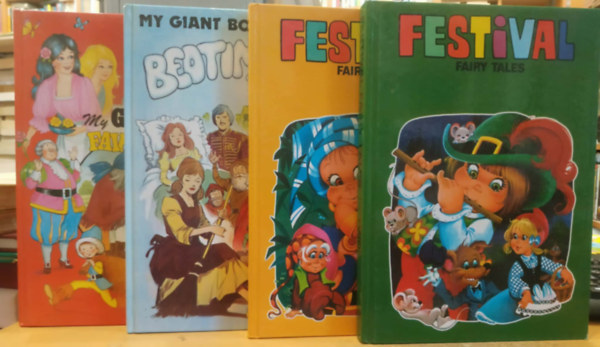 Isabel Uruena: 4 db Nagyalakú mesekönyv: Festival Fairy Tales Collection 1-2 (I-II.); My Giant Book of Bedtime Stories; My Giant Book of Fairy Stories antikvár