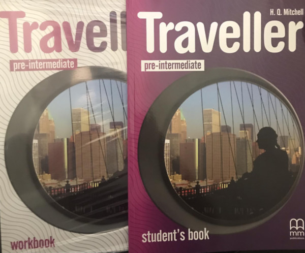 H. Q. Mitchell: Traveller pre-intermediate student's book + workbook + Companion ( CD is benne van. ) könyv