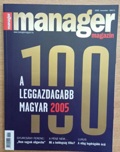 Mong Attila (főszerk.): Manager magazin 2005. november antikvár