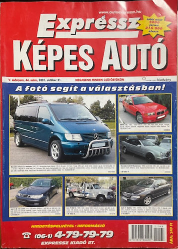 Expressz Képes Autó – V. évfolyam, 44. szám (2001. október 31.) antikvár