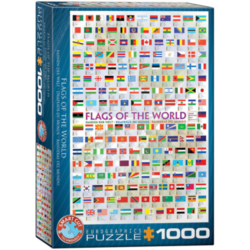 A világ zászlói, 1000 db-os puzzle (EUROGRAPHICS, 6000-0128) puzzle