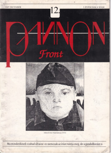 Pannon Front 12. 1997. december 3. évfolyam 4. szám antikvár
