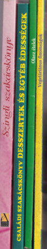 Tóth Csaba, Sabine Kieslich, Verhóczki Andrea: 4 db szakácskönyv: Desszertek és egyéb édességek +Olasz ételek +Vegetáriánus finomságok +Szingli szakácskönyv antikvár