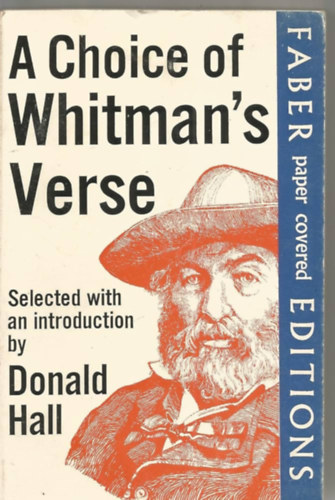 Donald (editor) Hall: A choice of Whitman's verse antikvár