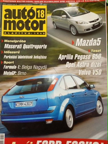 Nincs feltüntetve: Autó motor 2004. szeptember antikvár
