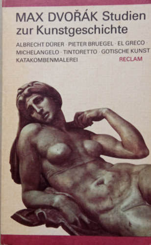 Max Dvorák: Studien zur kunstgeschichte antikvár
