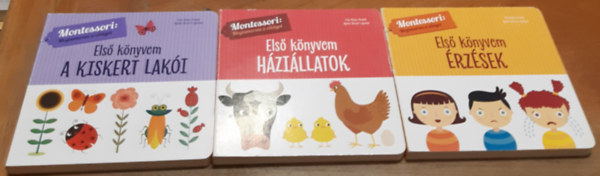 Chiara Piroddi: Első könyvem - Montessori: Megismerem a világot: Érzsek + A kiskert lakói + Háziállatok antikvár
