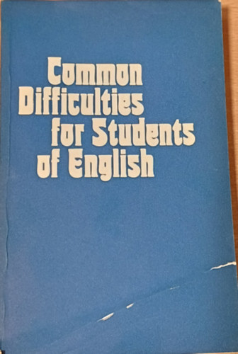 Common Difficulties for Students of English antikvár