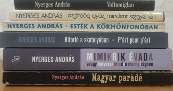 Nyerges András: Nyerges András dedikált könyvcsomag - Dedikált antikvár