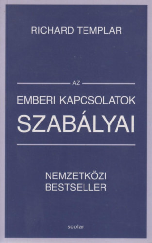 Richard Templar: Az emberi kapcsolatok szabályai antikvár