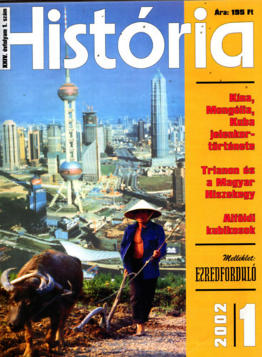 História XXIV. évfolyam 1. szám (2002/1) antikvár