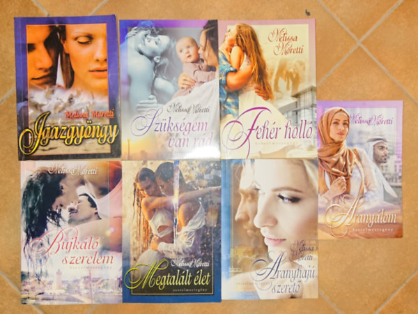 Melissa Moretti: 7 regény Melissa Morettitől: Aranyálom, Aranyhajú szerető, Megtalált élet, Bujkáló szerelem, Fehér holló, Szükségem van rád, Igazgyöngy antikvár