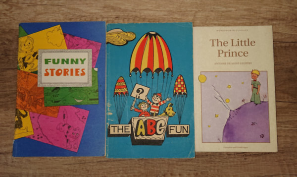 Antoine de Saint-Exupéry: 3 gyerekkönyv angolul tanulóknak: The Little Prince, The ABC Fun, Funny Stories antikvár