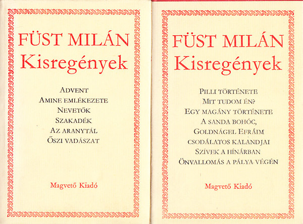 Füst Milán: Kisregények I-II. antikvár