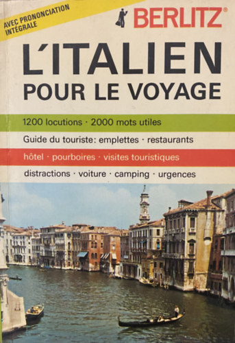 L'italien por le voyage antikvár