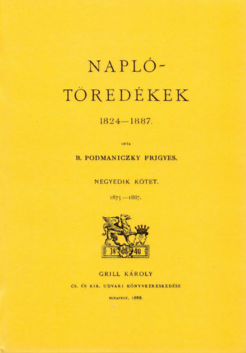 Naplótöredékek 1824-1886. IV. 1875-1887-image