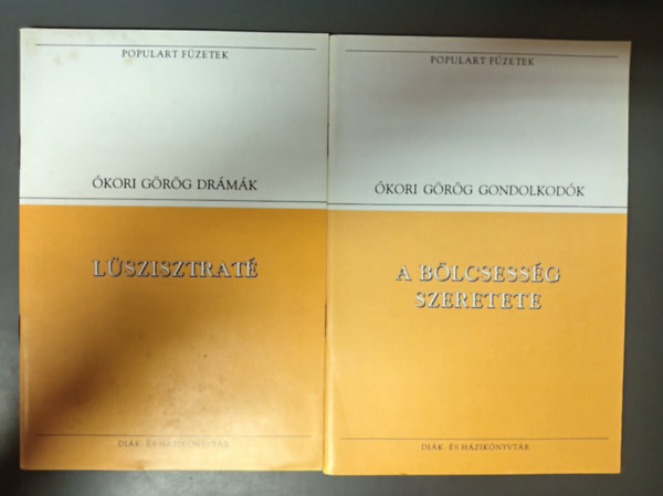 Lüszisztraté - Ókori Görög drámák + A bölcsesség szeretete - Ókori Görög gondolkodók (populart 2 mű) antikvár