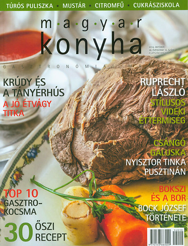 Magyar konyha - 2014. október - 38. évfolyam 10. szám könyv