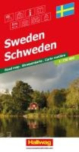 Hallwag Strassenkarte Schweden 1:750.000 idegen
