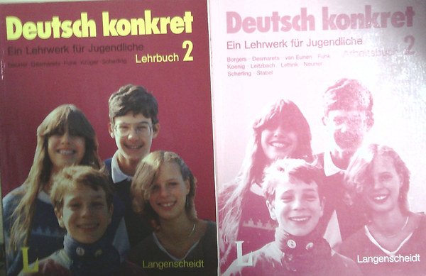 Neuner-Desmarets-Funk-Krüger: Deutsch konkret 2. - Lehrbuch + Arbeitsbuch antikvár