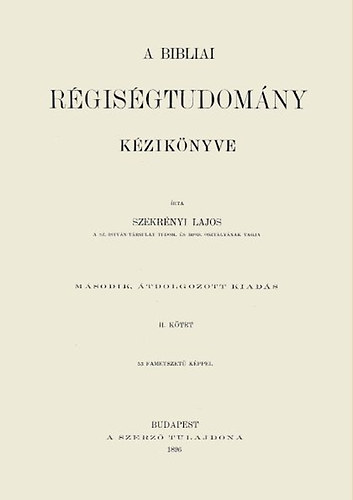 A bibliai régiségtudomány kézikönyve. II. kötet-image