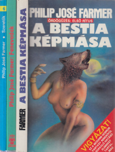 Philip José Farmer: 3 db. sci-fi (A bestia képmása + Fenevadak + Szeretők) antikvár