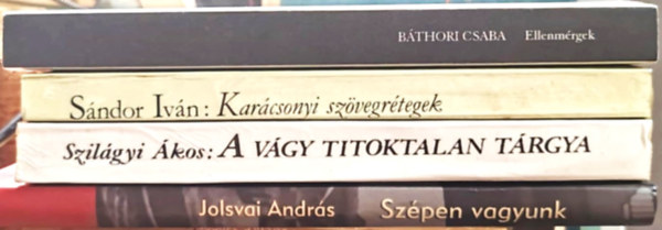 Jolsvai András, Báthori Csaba, Sándor Iván, Szilágyi Ákos: Magyar kortárs könyvcsomag antikvár