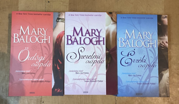 Mary Balogh: 3db könyv - Csapda trilógia - Ördögi csapda, Szerelmi csapda, Érzéki csapda antikvár