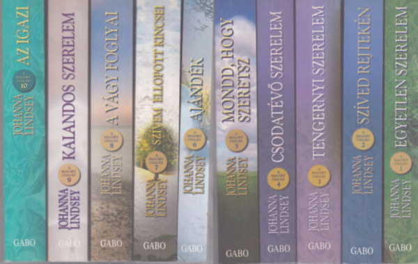 Johanna Lindsey: A Malory család 1-10. kötet antikvár