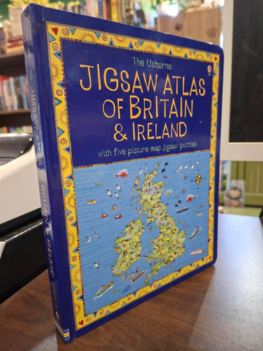 The Usborne: Jigsaw Atlas of Britain & Ireland (with five picture map jigsaw puzzles) antikvár