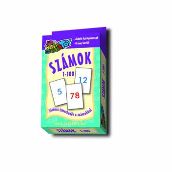Számok 1-100 játékkártya