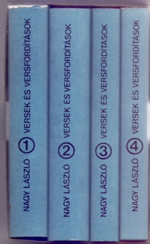 Nagy László: Versek és versfordítások 1- 4. kötet (Tokban) antikvár