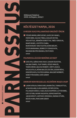 Parnasszus 2026/1 könyv