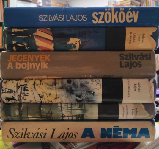 Szilvási Lajos: 6 db Szilvási KÖNYVMENTŐ AJÁNLAT: Szökőév+ Lélekharang+ Jegenyék/ A bojnyik+ Appassionata+ Születésnap júniusban +A néma antikvár
