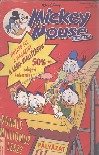 Mickey Mouse magazin 1994/Szeptember (Magyar nyelvű kiadás) antikvár
