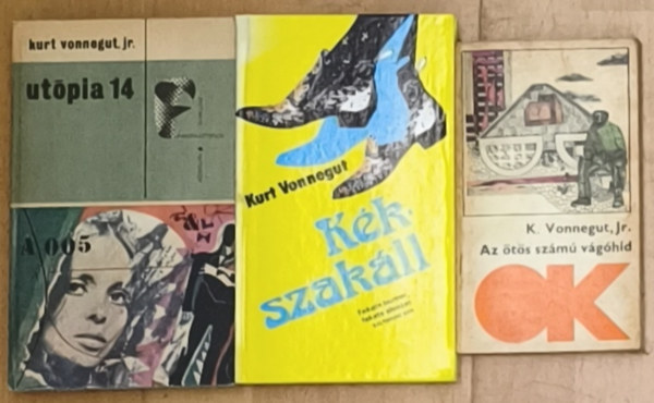 Kurt Vonnegut: 3db Kurt Vonnegut regény - Az ötös számú vágóhíd, Kékszakáll, Utópia 14 antikvár