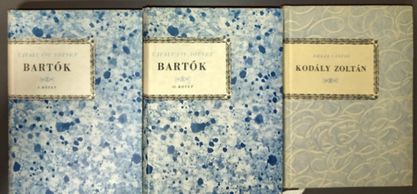 Ujfalussy József: Bartók 1-2. + Kodály Zoltán  (Kis zenei Könyvtár 3 kötet) antikvár