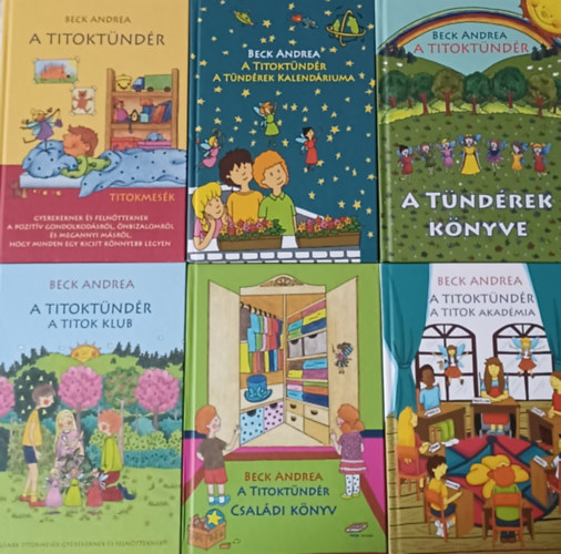 Beck Andrea: A Titoktündér sorozat 2-8.: A Titok Klub +  A Titok Akadémia + A tündérek könyve + A Tündérek kalendáriuma + Családi könyv +  Tündérek a világ körül + Rejtélyek Tündérországban könyv