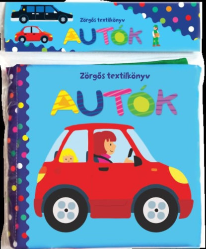 Zörgős textilkönyv - Autók akciós termékkép 1