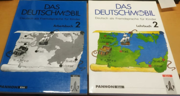 Xanthos-Kletzschmer: Das Deutschmobil 2 - Lehrbuch + Arbeitsbuch - (Deutsch als Fremdsprache für Kinder) antikvár