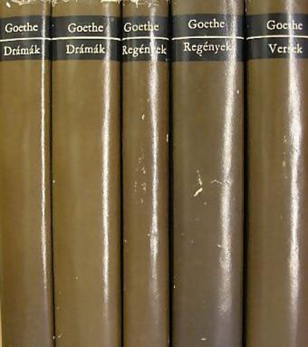 Goethe: Goethe - Regények, drámák, versek I-V. antikvár