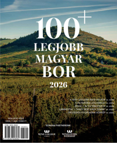 A 100 legjobb magyar bor 2026 - Winelovers 100 könyv