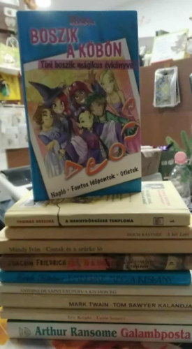 Thomas Brezina, Erich Kästner, Mándy Iván, Joachim Friedrich, Antoine de Saint-Exupéry, Mark Twain, Arthur Ransome: 10 db KÖNYVMENTŐ AJÁNLAT, ifjúsági: Galambposta+ Lassie hazatér+ Tom Sawyer kalandjai+ A kis herceg+ Emberke meg a kislány+ 4 1/2 barát és a titokzatos tanárkór+Csutak és a szürke ló+ A két Lotti+ A Mennydörgések temploma+ Boszik a köbön (Witch) antikvár