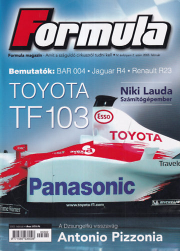 Bethlen Tamás (főszerk.): Formula magazin 2003. február - 2004. január számok (11 db. lapszám) antikvár