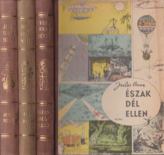 Jules Verne: Észak Dél ellen + A prémvadászok (2db) antikvár