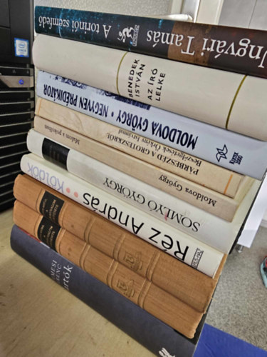 Temesi Ferenc, Szerb Antal, Réz András, Somlyó György, Moldova György, Örkény István, Benedek István, Ungvári Tamás: 9db magyar irodalmi kötet, KÖNYVMENTŐ AJÁNLAT: Bartók+ A világirodalom története+ Köldök+ Philoktétész sebe+ Malom a pokolban+ Párbeszéd a groteszkről+ Negyven prédikátor+ Az író lelke+ A torinói szemfedő antikvár