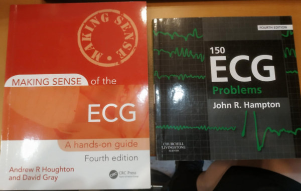 John R. Hampton, Andrew R. Houghton, David Gray: 2 db 150 ECG Problems + Making Sense of the ECG (A hands-on guide) antikvár